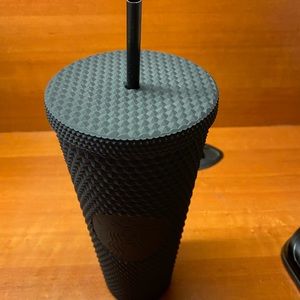 Matte Black Starbucks tumbler